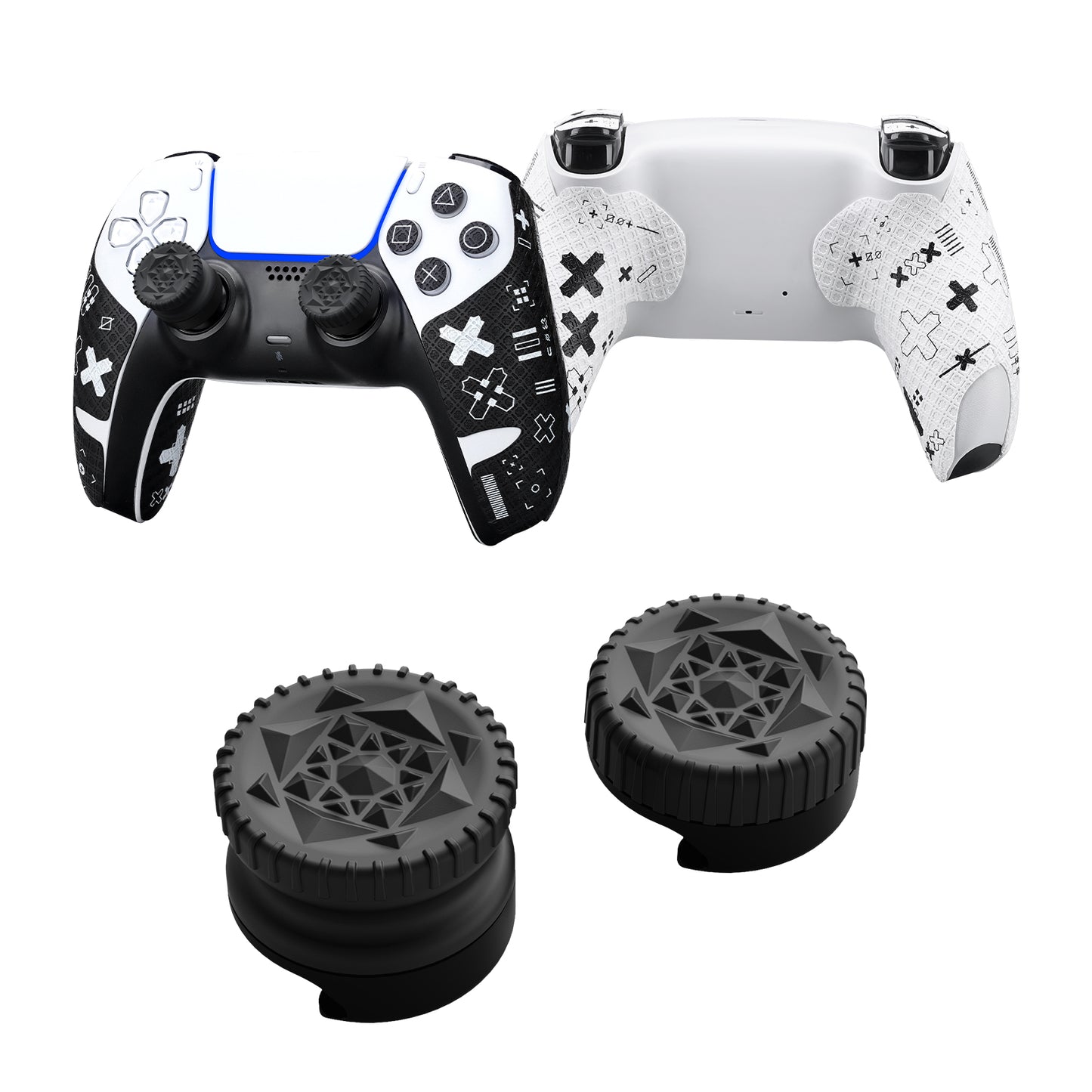 JEMDO PS5 Controller Accessories White Set