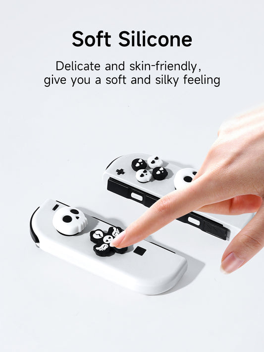 JEMDO Switch Thumb Grip Caps Cross Button Caps Set|Skull