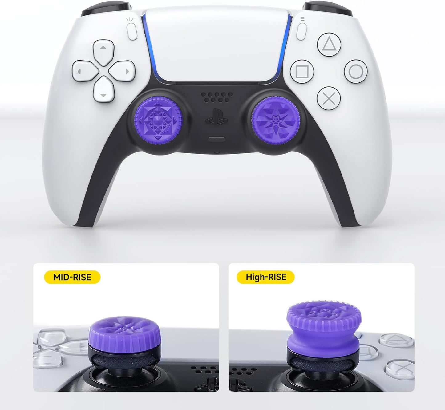 JEMDO PS5/PS4 Controller Thumb Grip Joystick Set