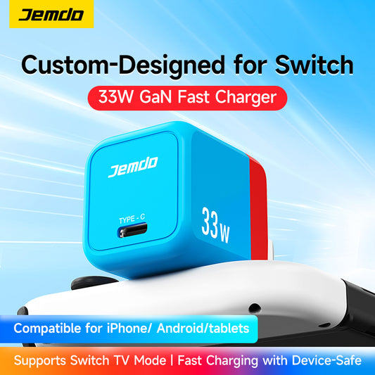 JEMDO 33W GaN Fast Charger for Switch