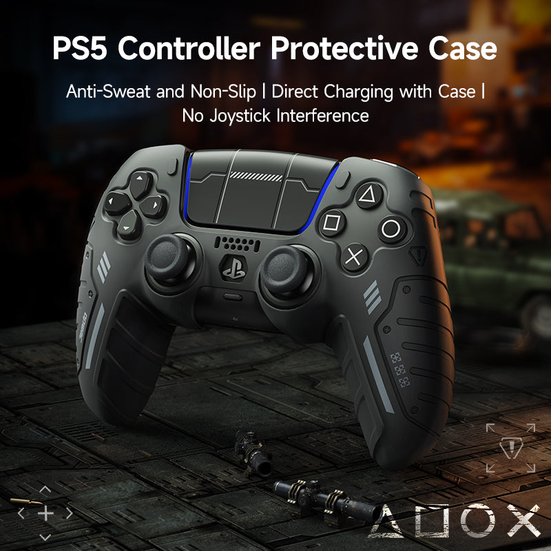 JEMDO PS5 Controller Silicone Protective Case|Free Sticker