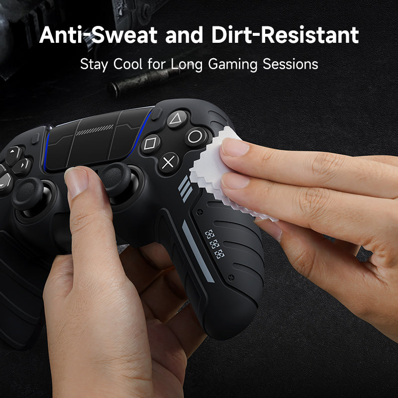 JEMDO PS5 Controller Silicone Protective Case|Free Sticker