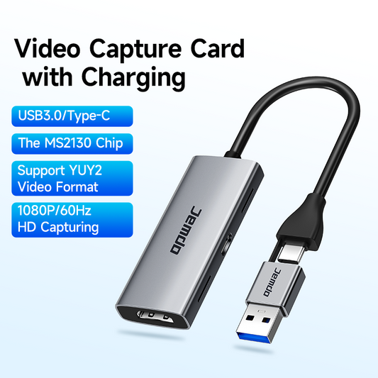 JEMDO Video Capture Card|With Charging Function