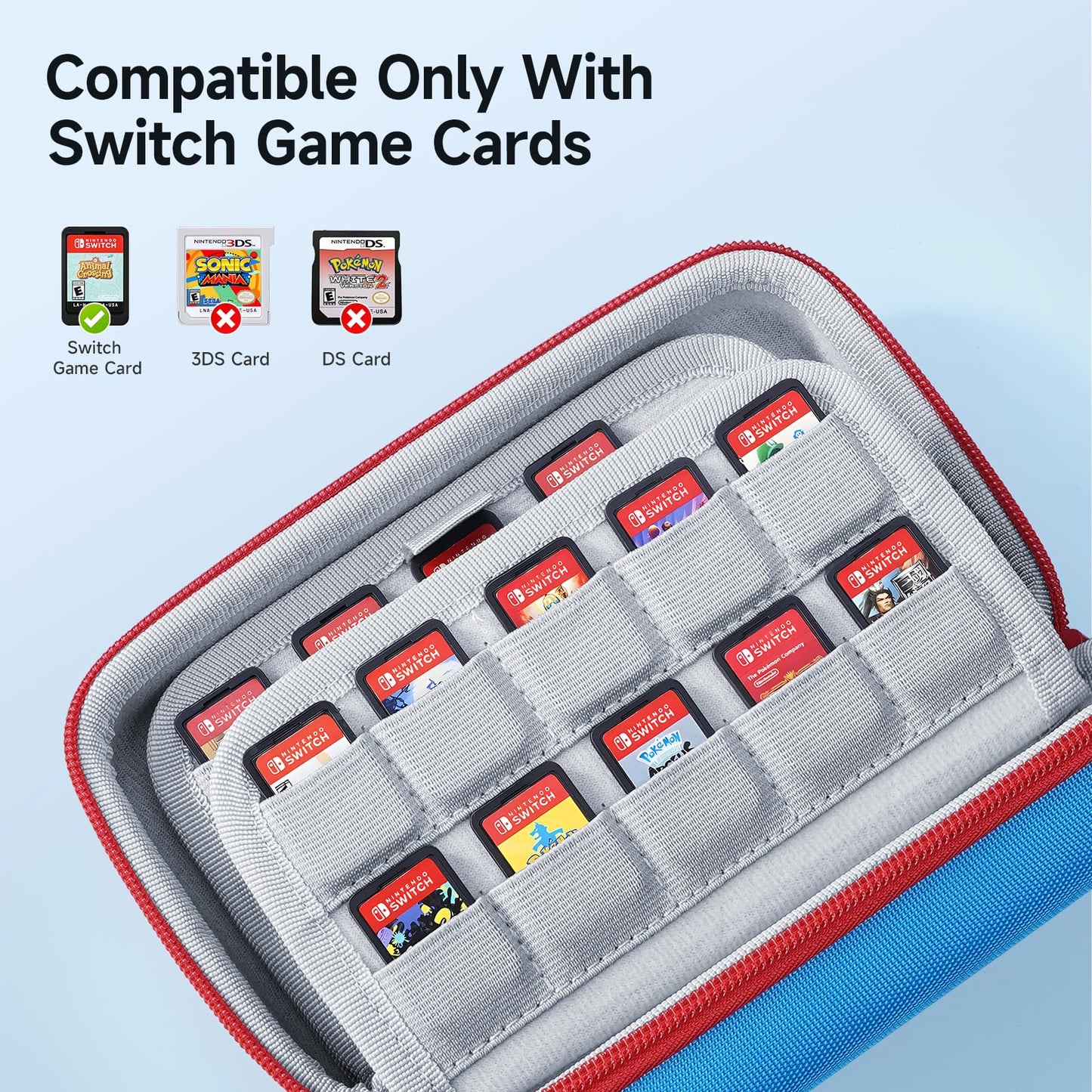 JEMDO Game Card Storage Bag