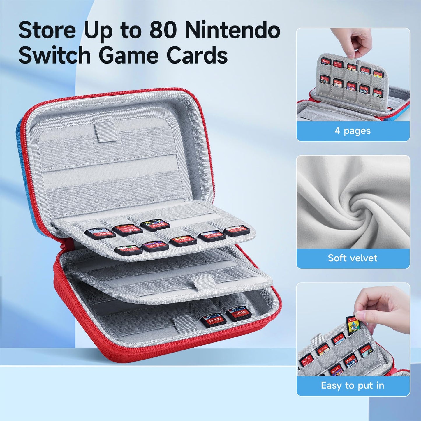 JEMDO Game Card Storage Bag