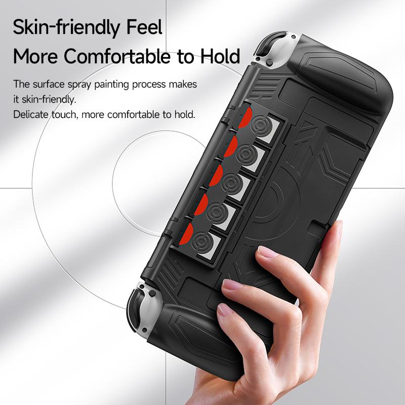 JEMDO Switch OLED All-in-One Protective Case|White