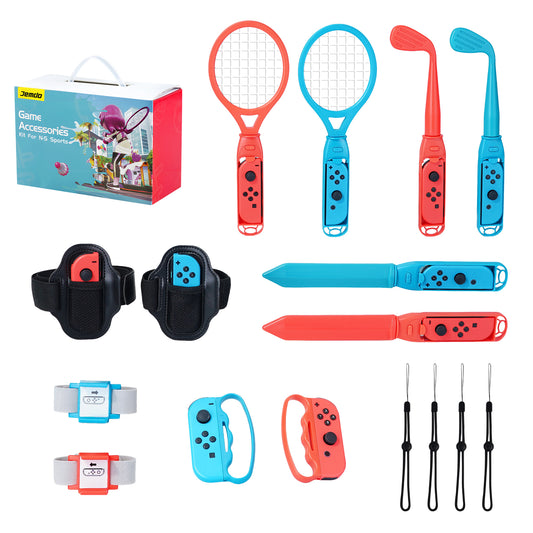JEMDO 18-in-1 Switch Sports Accessories Set