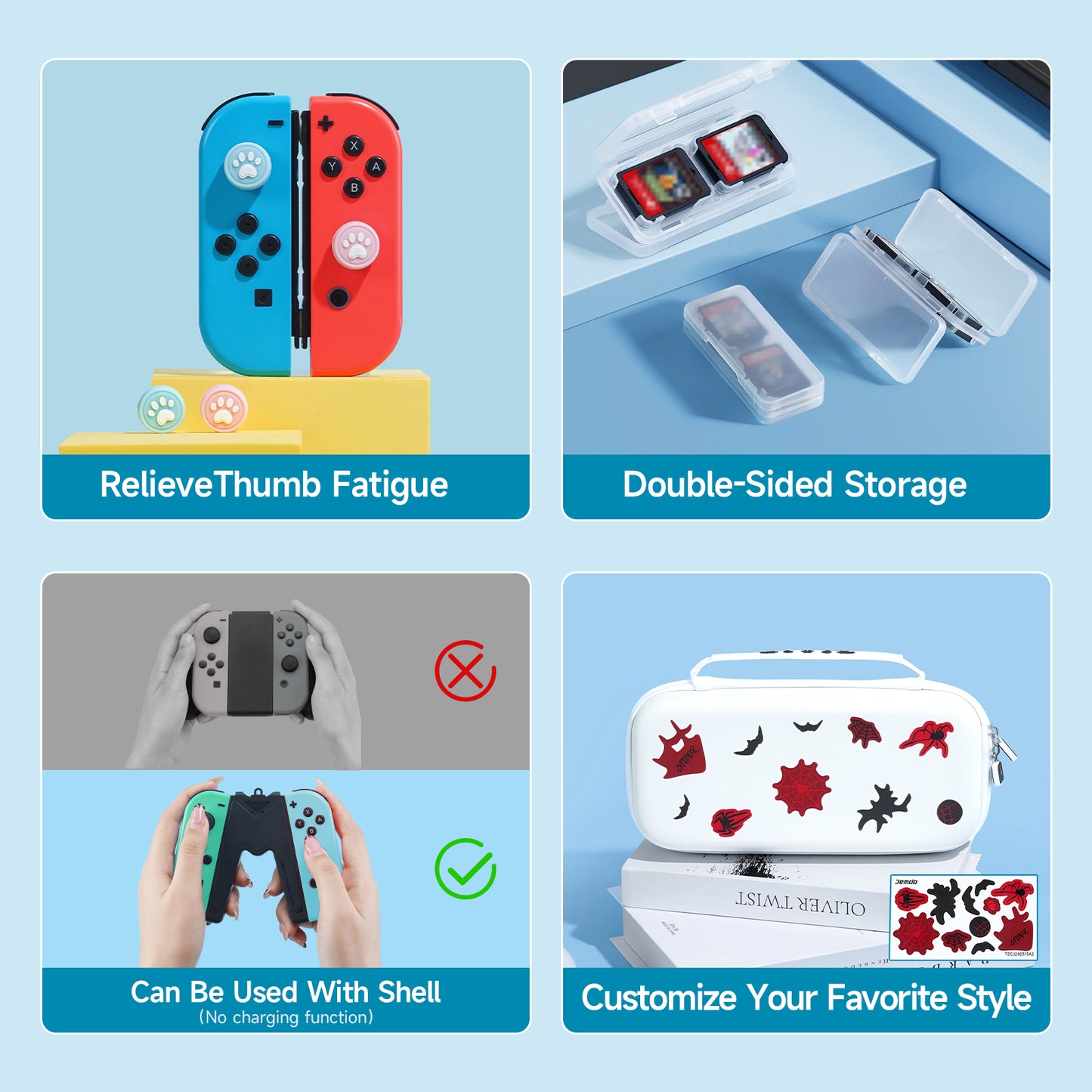 JEMDO 27-in-1 Switch Sports Accessories Set