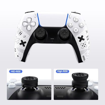 JEMDO PS5 Controller Accessories White Set