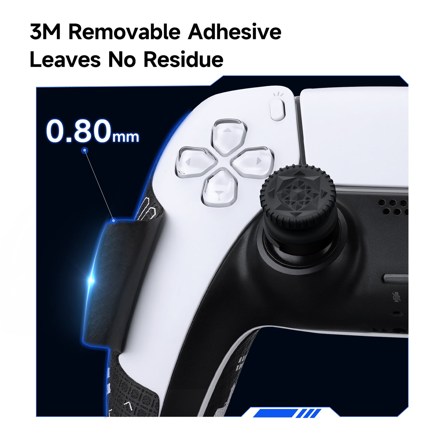 JEMDO PS5 Controller Accessories White Set