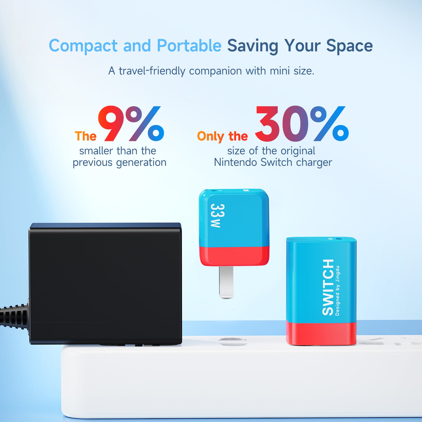 JEMDO 33W GaN Charger for Nintendo Switch/Switch OLED