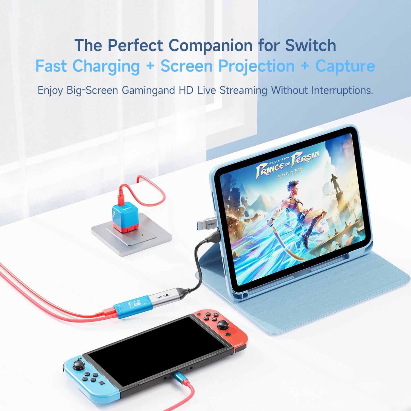 JEMDO 33W GaN Charger for Nintendo Switch/Switch OLED