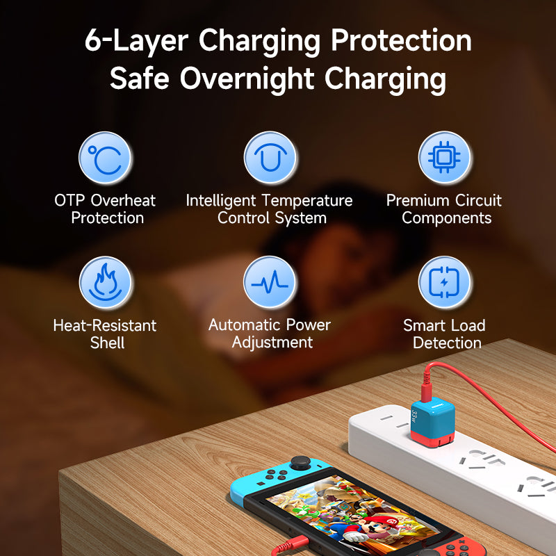 JEMDO 33W GaN Fast Charger for Switch