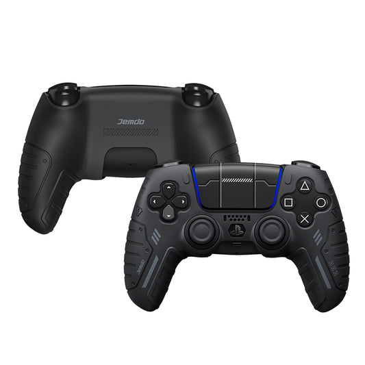 JEMDO PS5 handle protective case silicone full package anti-slip, anti-sweat and anti-oil full package game accessories peripheral Gaming Controllers Universal Controller Black Grip