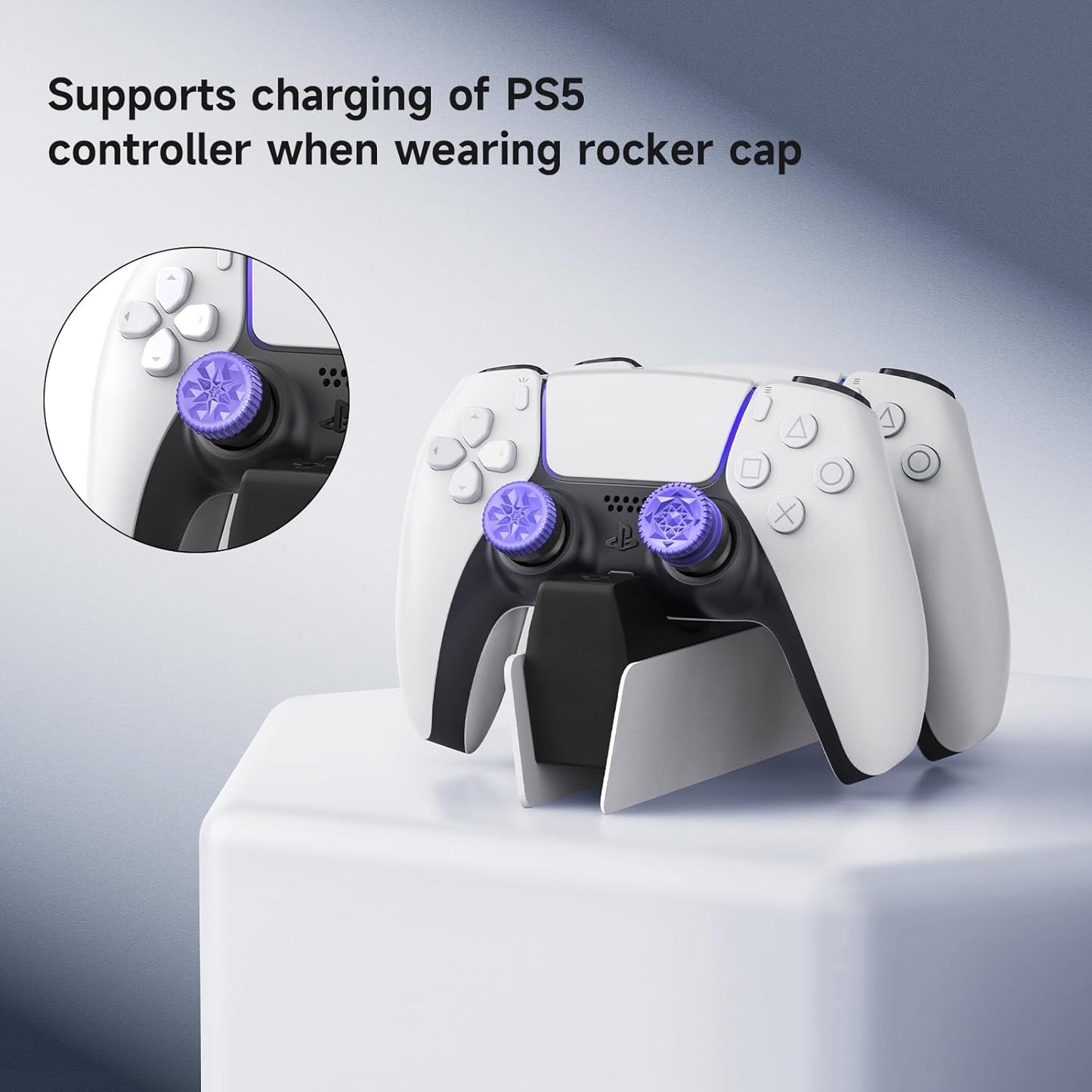 JEMDO PS5/PS4 Controller Thumb Grip Joystick Set