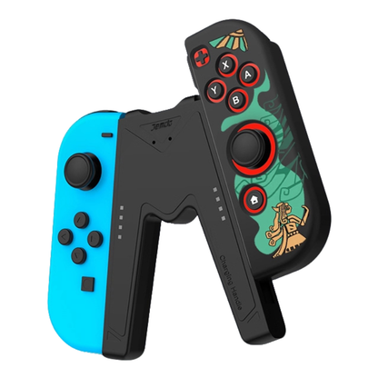 JEMDO Magnetic Joycon Charger Grip Compatible with Nintendo Switch 2 Only – LED Charging Grip for Switch 2 Joycon, USB-A to Type-C Charging Cable included - Black