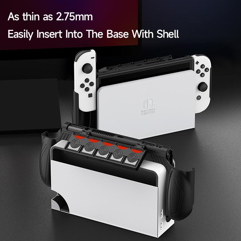 JEMDO Switch OLED All-in-One Protective Case|White